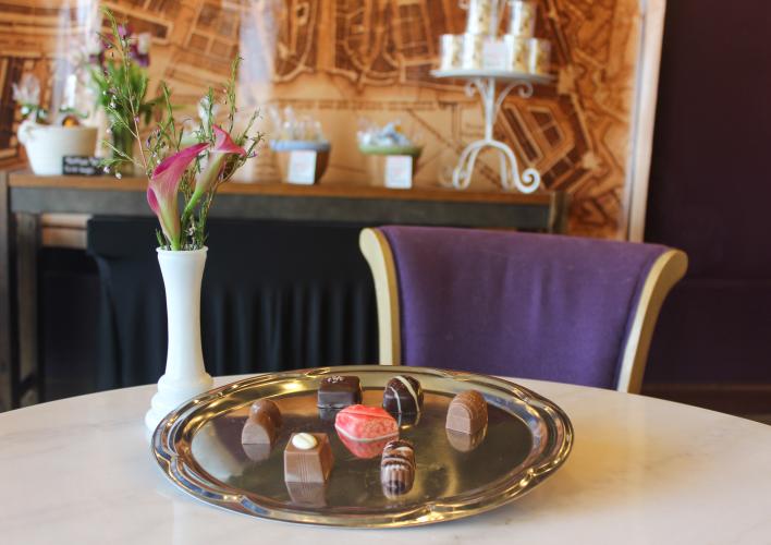 Chocolate with chair