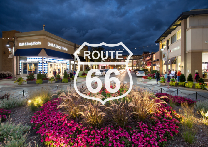 Route 66 Shield Promenade