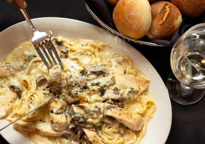 Baked Chicken in Alfredo
