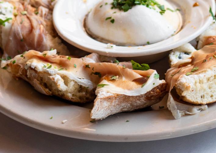 Burratta and Prosciutto
