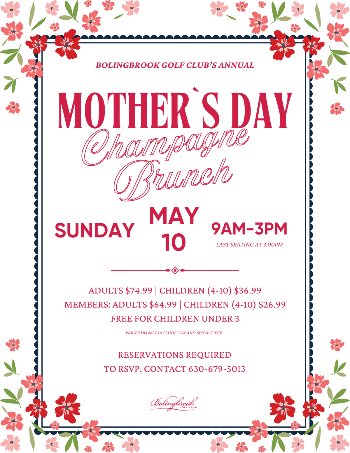 Bolingbrook Golf Club Mother's Day Brunch