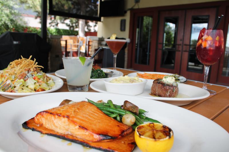 Food at Weber Grill.