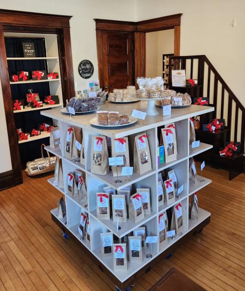 chocolate display from a local chocolate shop
