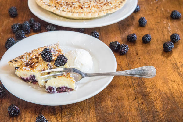 Blackberry Creme Burlee Pie at Wildfire in Oakbrook Center