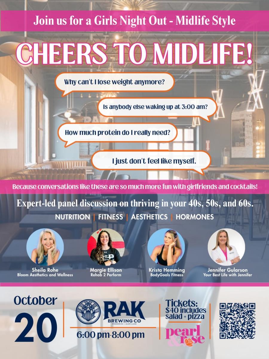 Girls Night Out: Cheers to Midlife! event artwork