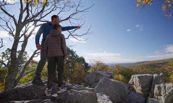 Hiking at Catoctin Mountain Park in the fall