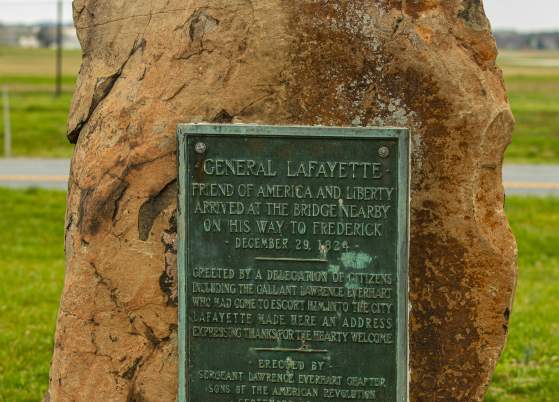 Famous Footsteps in Frederick - Marquis de Lafayette