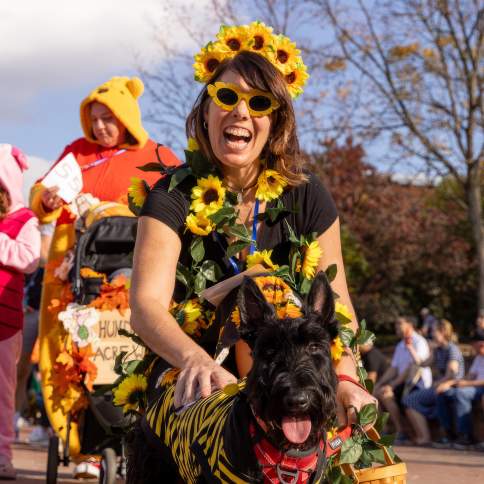 Canines on the creek event in Downtown Frederick