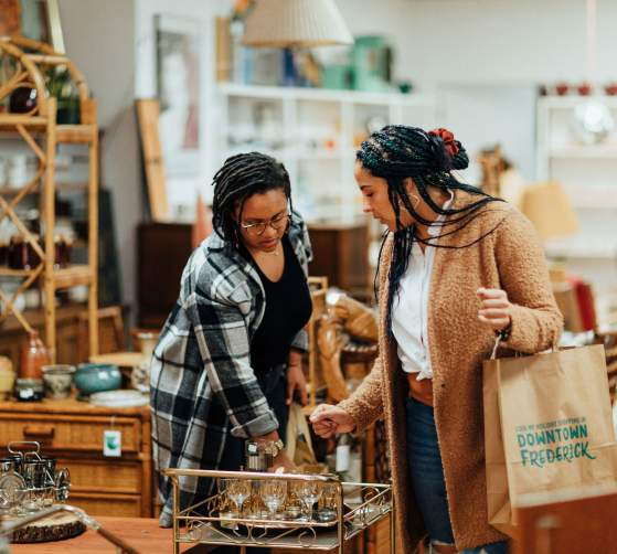 Shopping in Downtown Frederick, MD