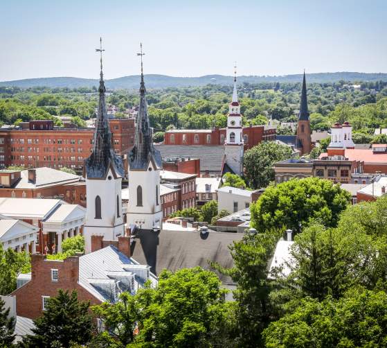 Skyline view of Downtown Frederick