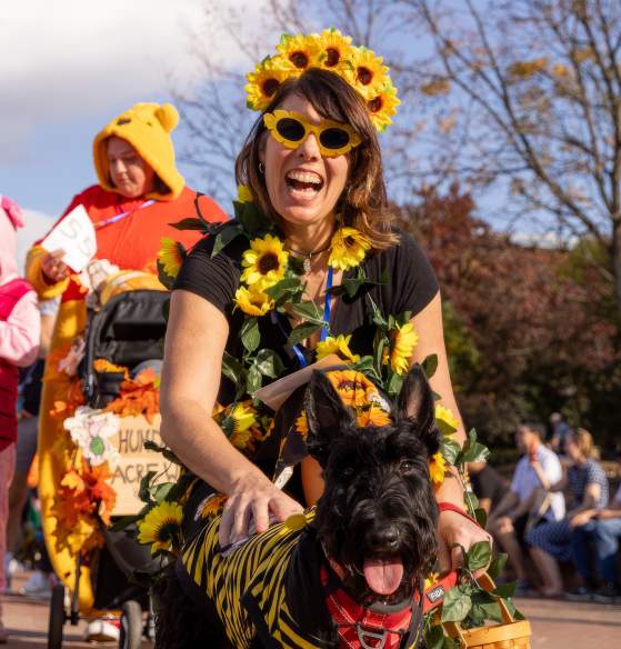 Canines on the creek event in Downtown Frederick