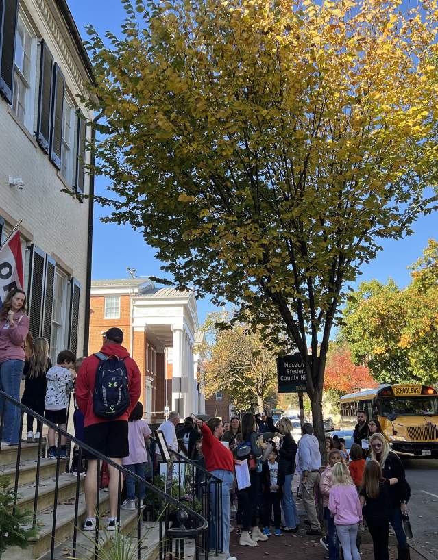 School Group tour at the Museum of Frederick County History
