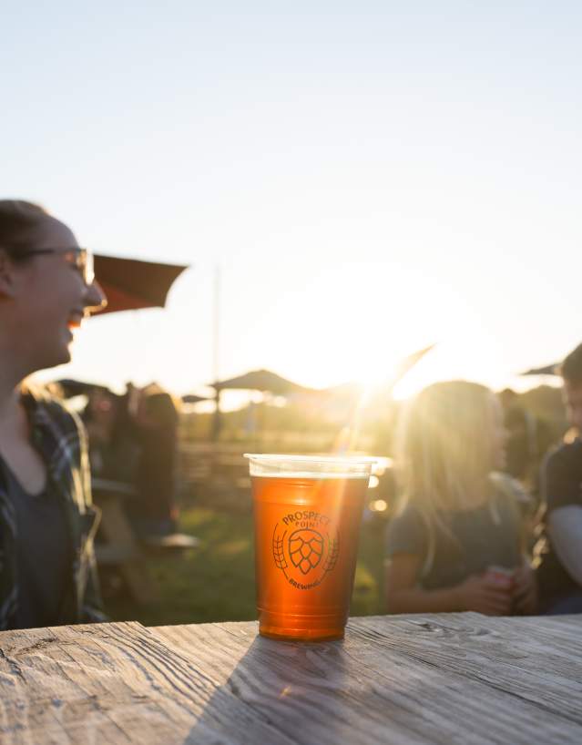 A farm brewery scene in Frederick County