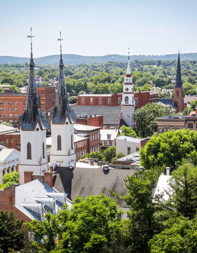 Skyline view of Downtown Frederick