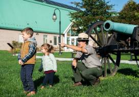 A park ranger at Monocacy National Battlefield