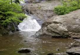 Water flowing over the rocks at Cunningham Falls
