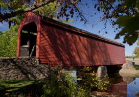 Loy's Station Covered Bridge is part of the Covered Bridges Driving Tour in Frederick County, MD
