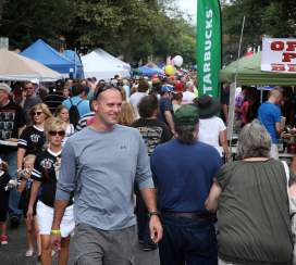 Vendors And Crowd At In The Street Festival In Frederick County, MD