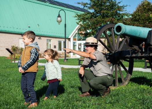 A park ranger at Monocacy National Battlefield