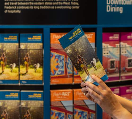 Brochures at the Frederick Visitor Center