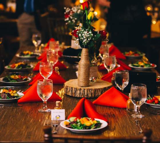 Wedding Table Setting at Thorpewood