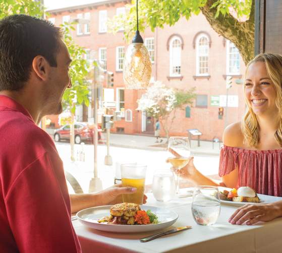 Couple Dining at Firestones