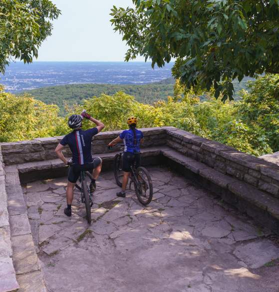 An overlook view over the City of Frederick