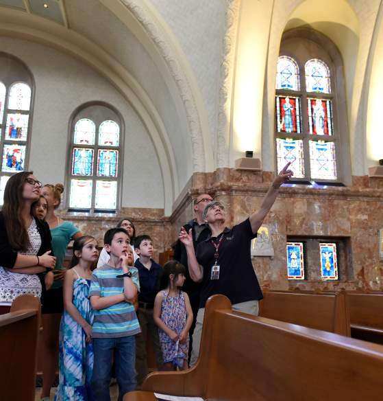 Group touring the National Shrine of Elizabeth Ann Seton