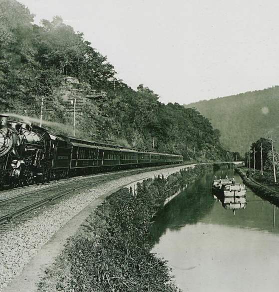Railroad and canal near Brunswick, MD