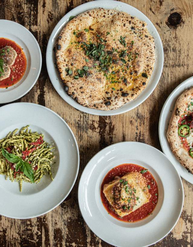 Dinner options at Pistarro's in Downtown Frederick