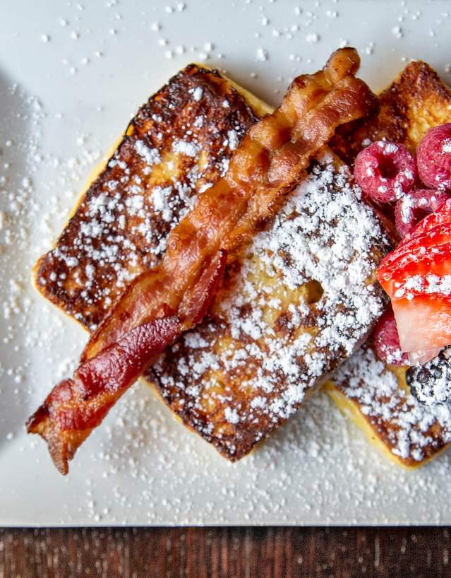 A brunch of French toast at JoJo's in Frederick