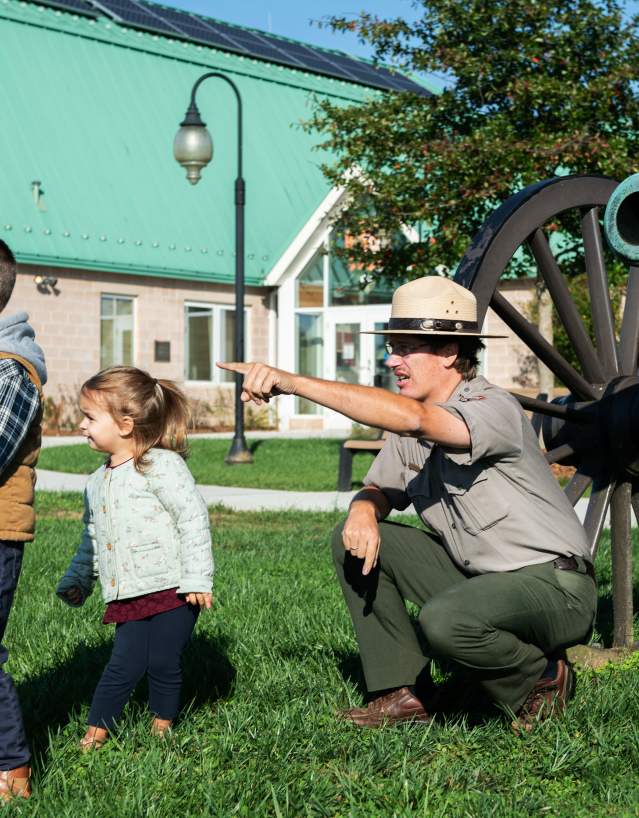A park ranger at Monocacy National Battlefield