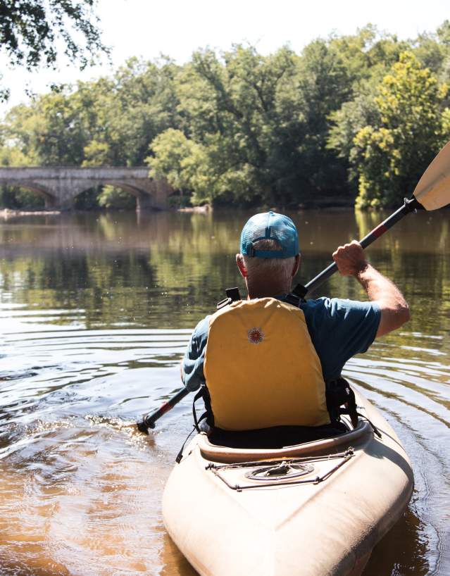 Kayak Under Aqueduct