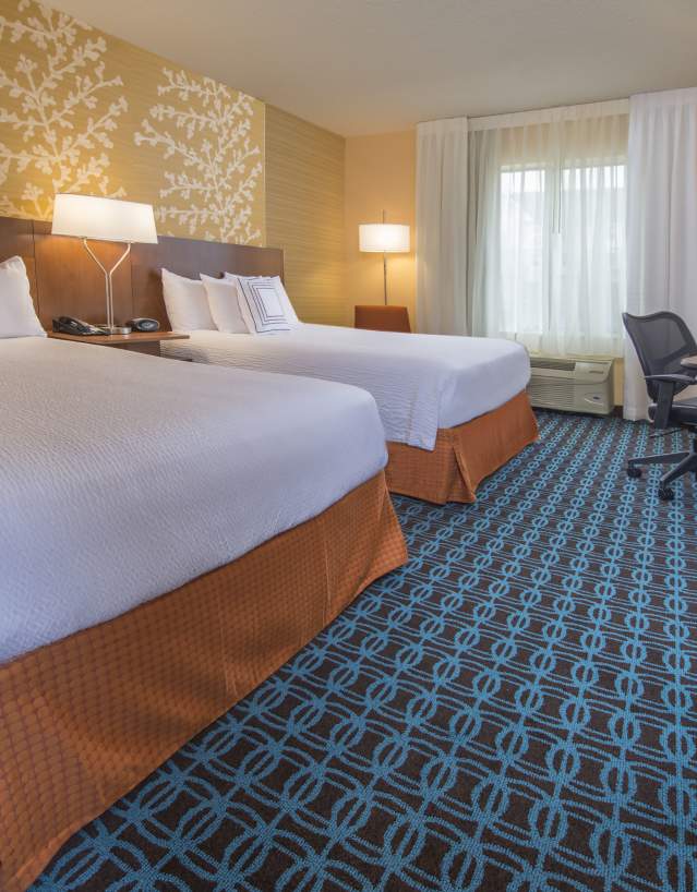 Double queen bed room at Fairfield Inn & Suites in Frederick, MD