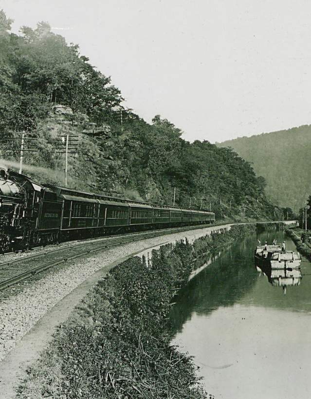 Railroad and canal near Brunswick, MD