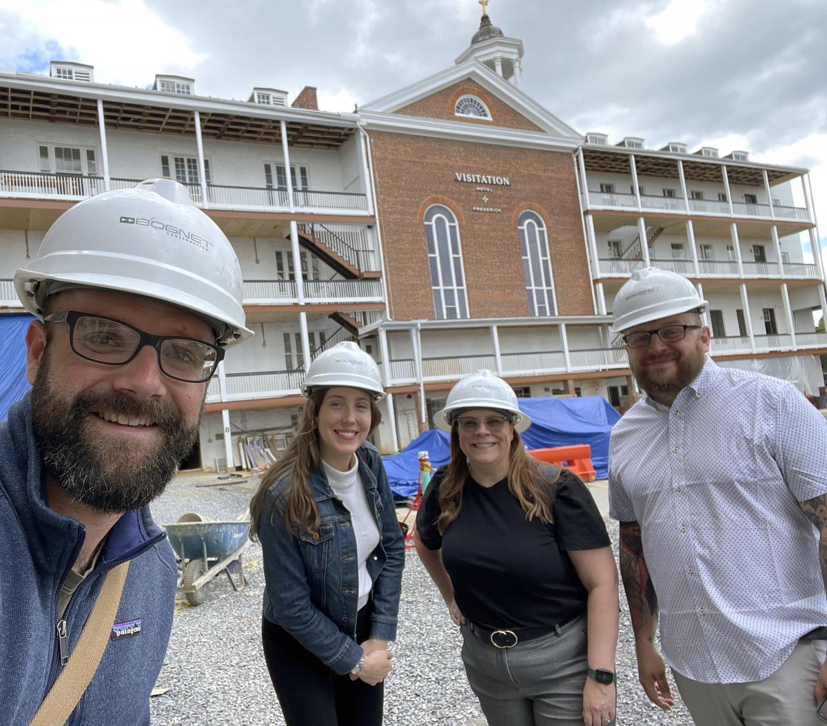Visitation Hotel Frederick construction