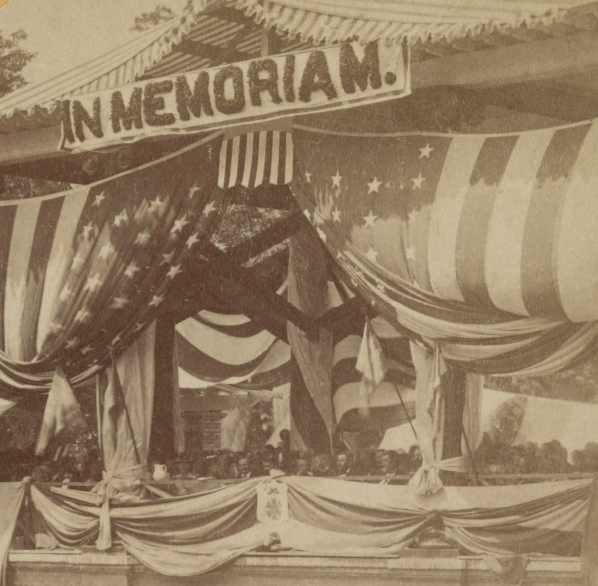 President Ulysses Grant at Decoration Day ceremonies at Arlington National Cemetery, 1873 