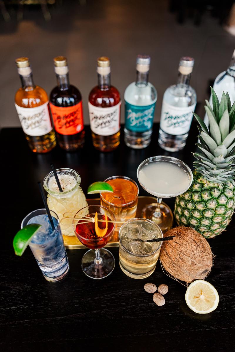 Cocktails and spirits at True Standard Distilling Company in Downtown Frederick