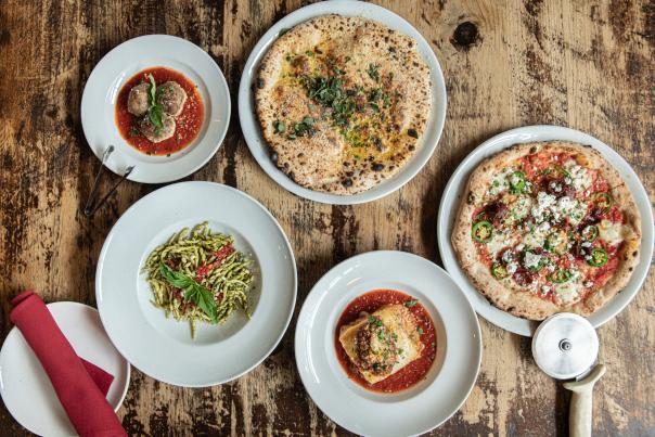 Dinner options at Pistarro's in Downtown Frederick