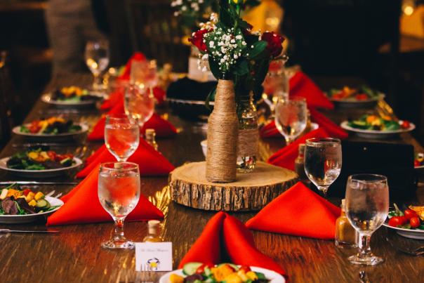 Wedding Table Setting at Thorpewood