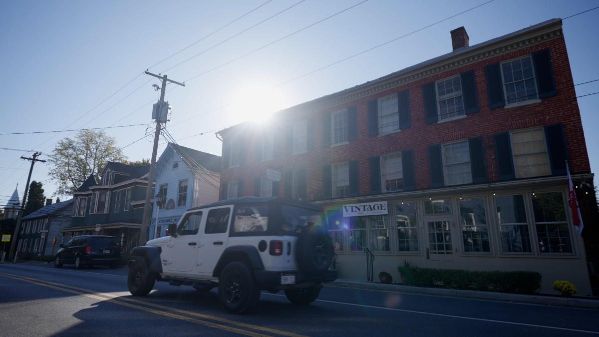 Driving in front of Vintage in New Market