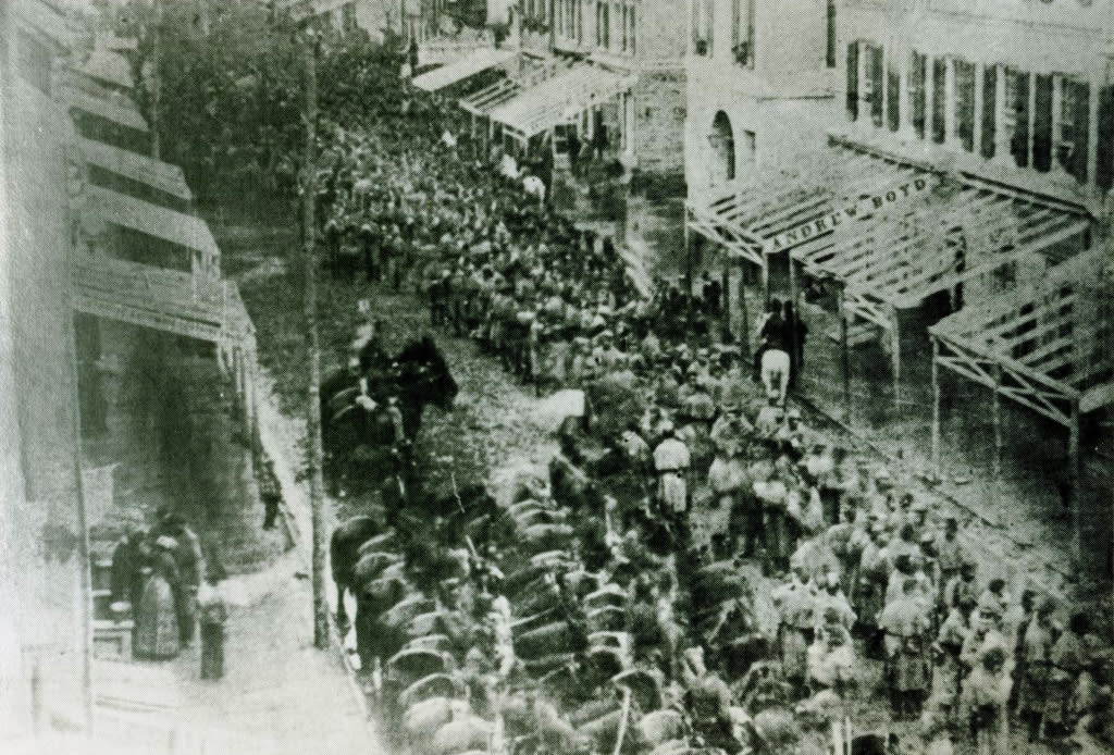 Union soldiers in Frederick in 1862