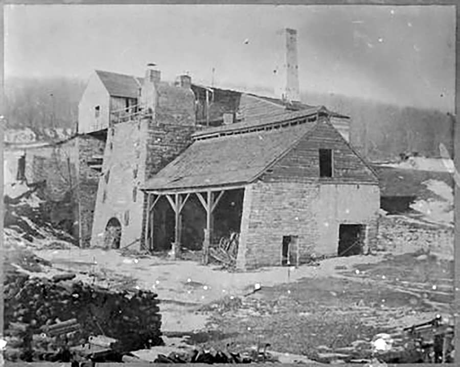 Iron furnace during the Civil War in Frederick County, Maryland Catoctin Furnace