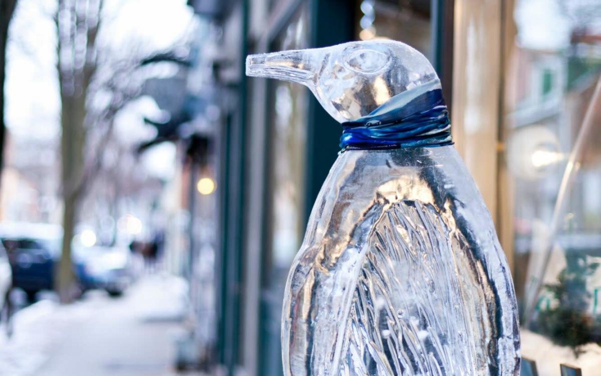 Fire in Ice Ice Sculpture