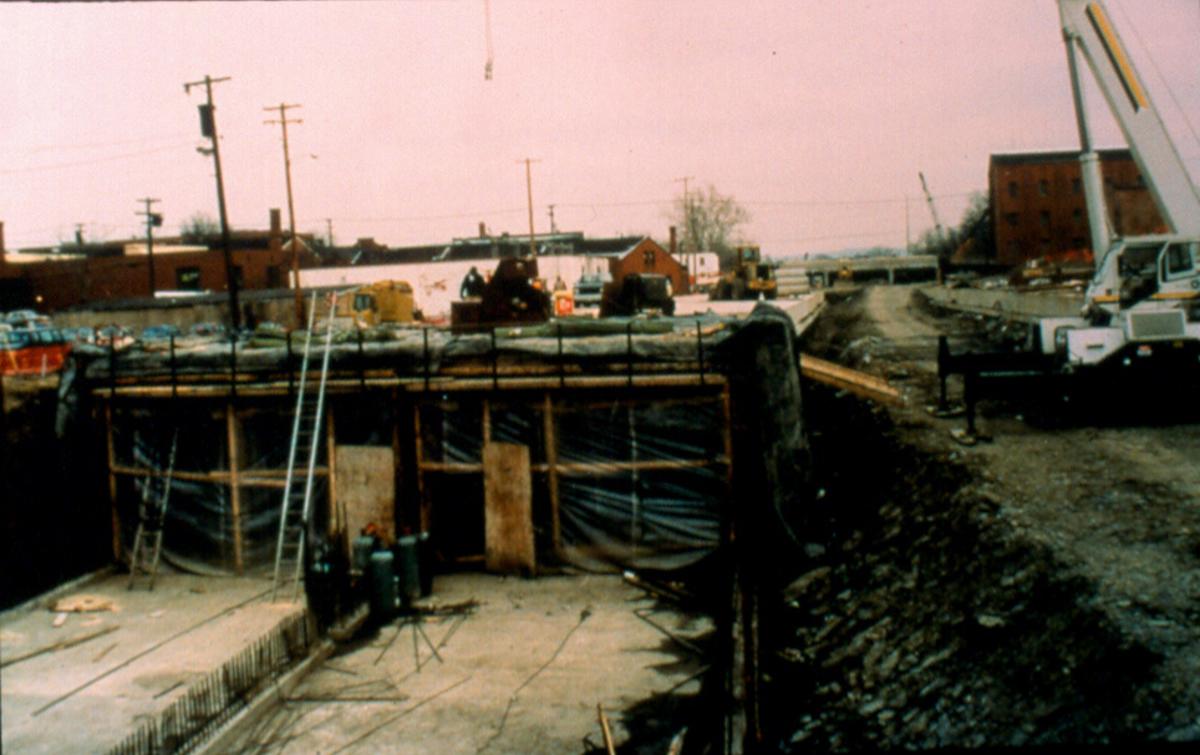 Carroll Creek Park construction initial