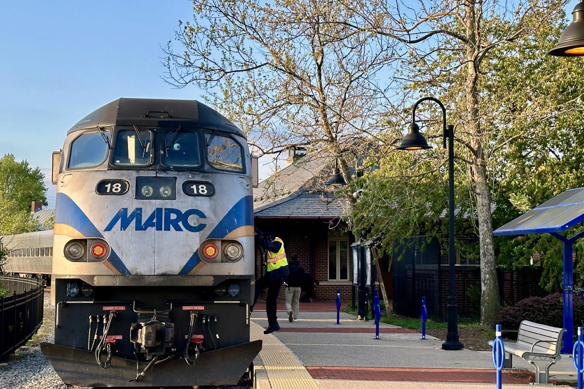 MARC Train in Frederick