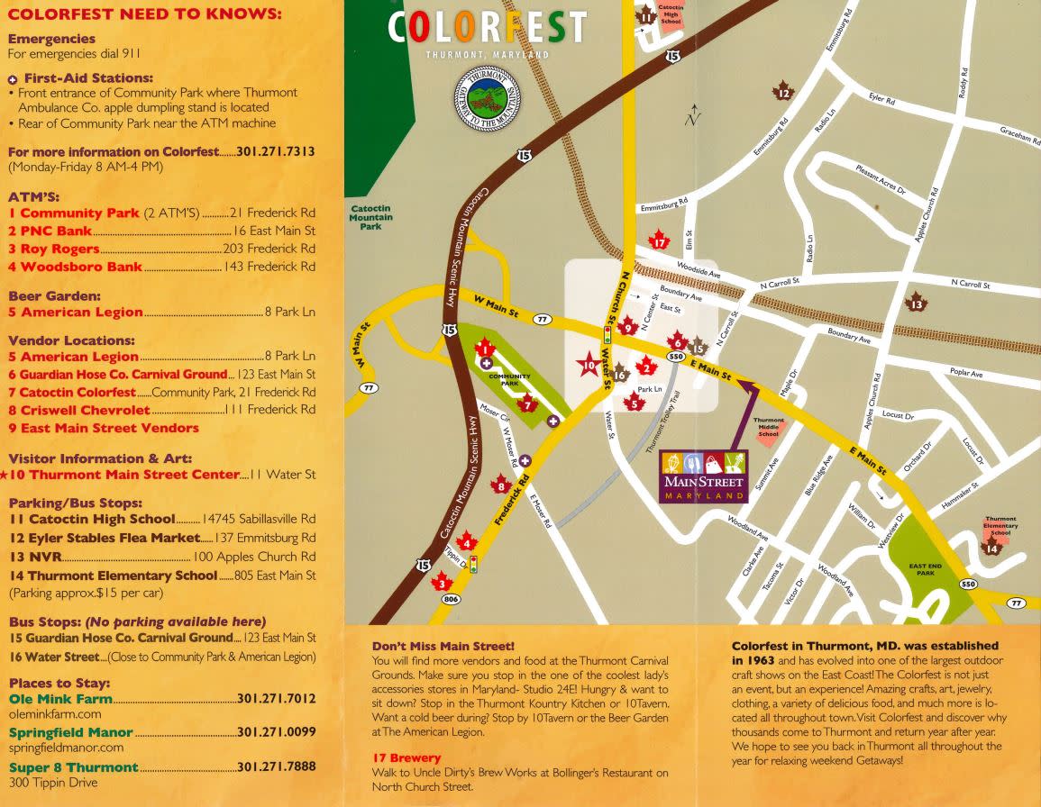 Colorfest 2023 Map