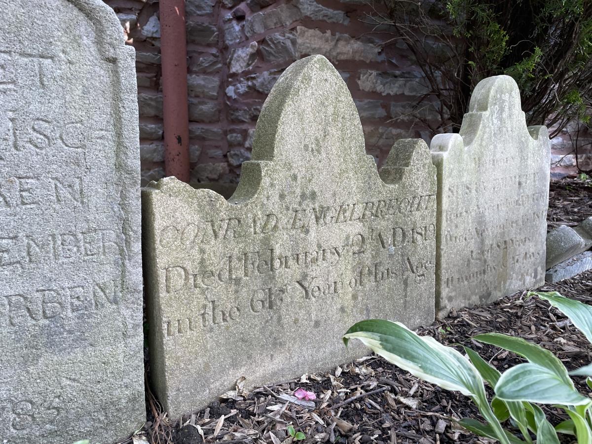 Picture of tombstones at Conrad Engelbrecht Grave