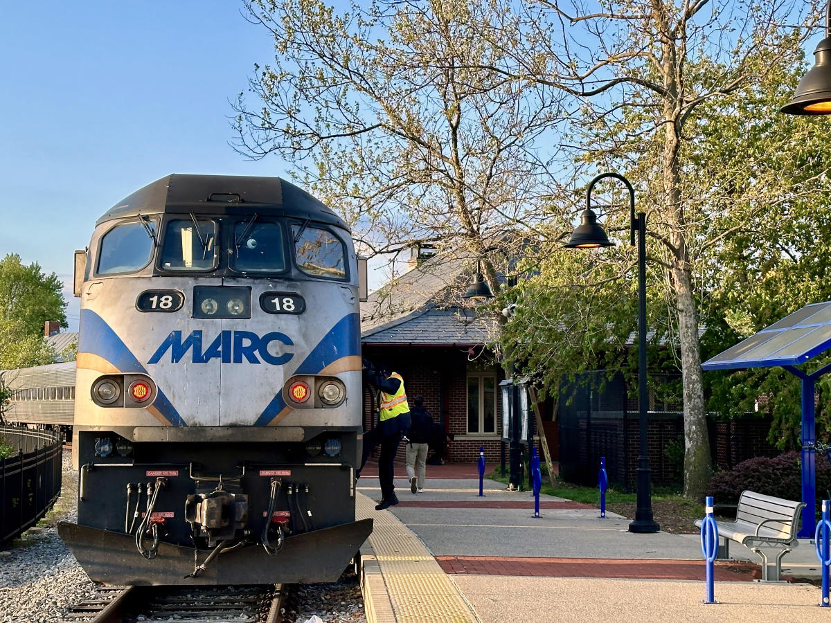 MARC Train in Frederick
