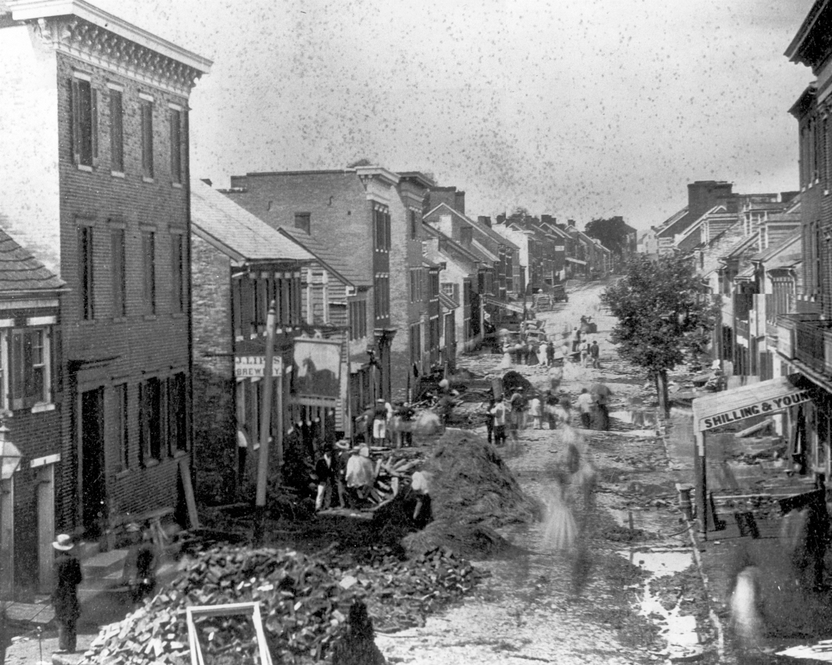 Flooding on Carroll Creek in 1868